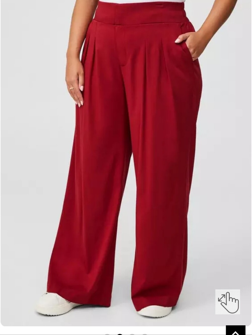 torrid Deep Red High-Waist Pants Size 14 R